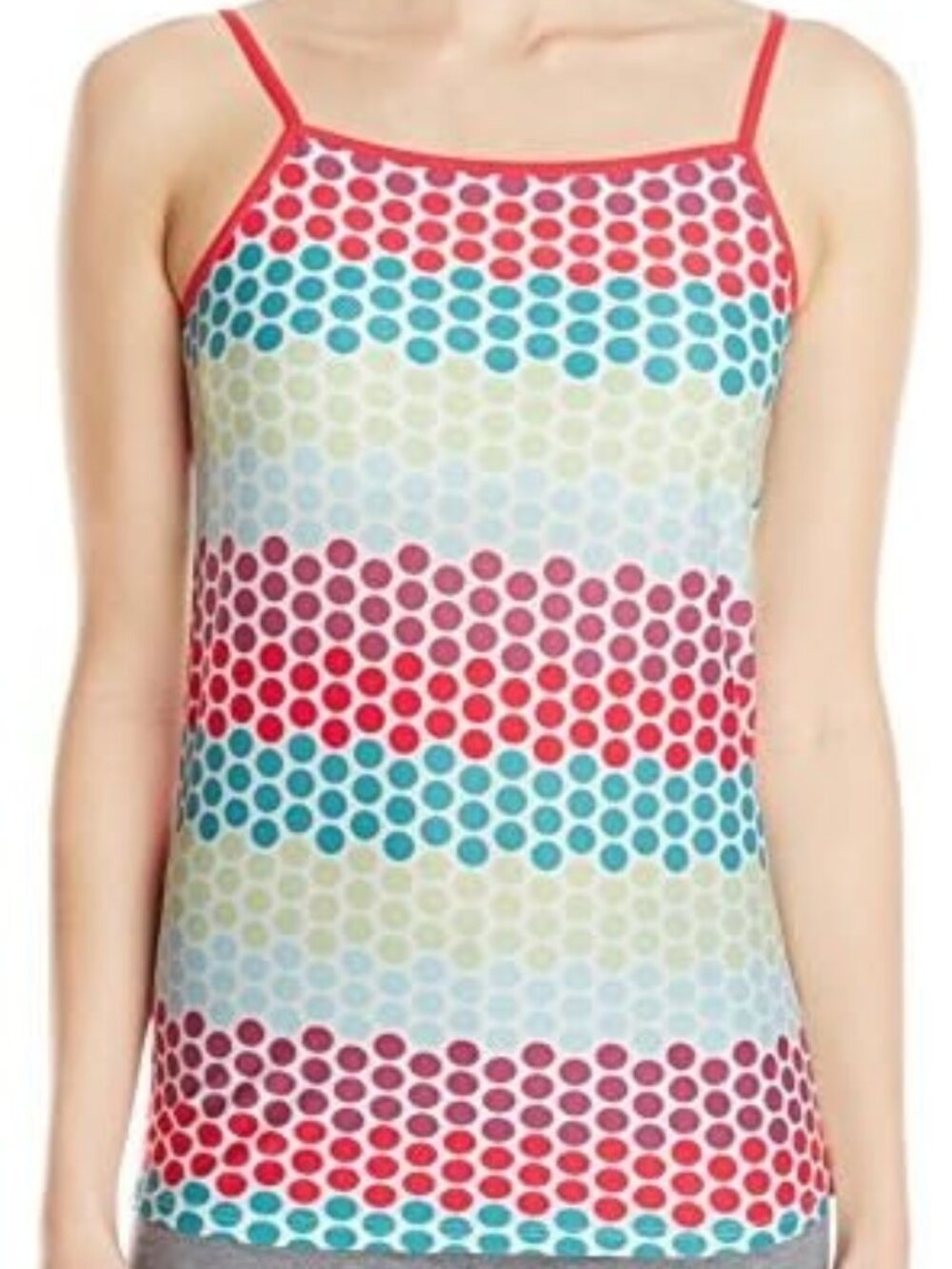 ExOfficio Sz XL Give N Go Shelf Bra Cami Camisole Top Dots Multicolor Excellent